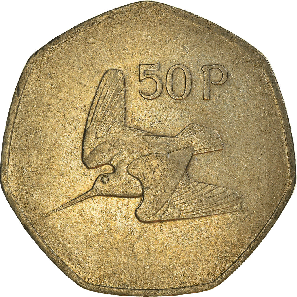 Moneta, REPUBLIKA IRLANDII, 50 Pence, 1982