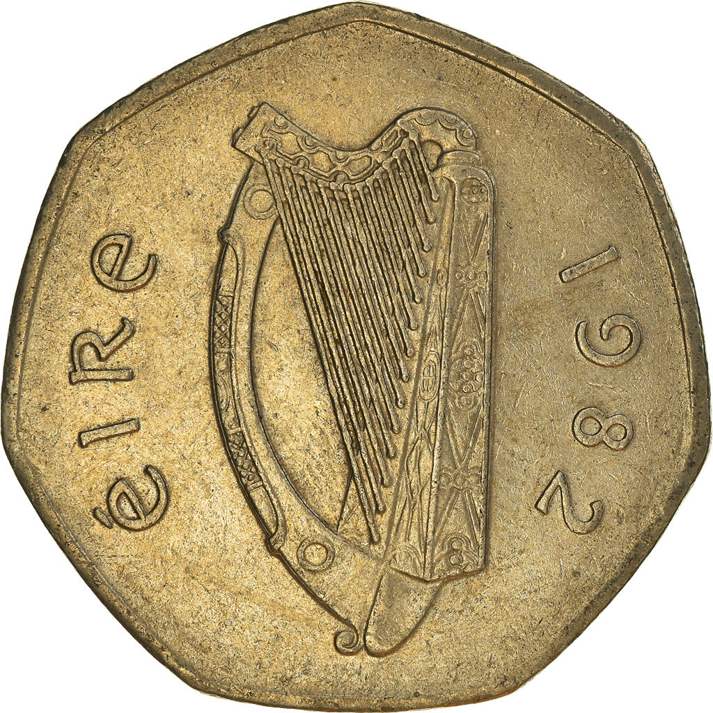 Moneta, REPUBLIKA IRLANDII, 50 Pence, 1982