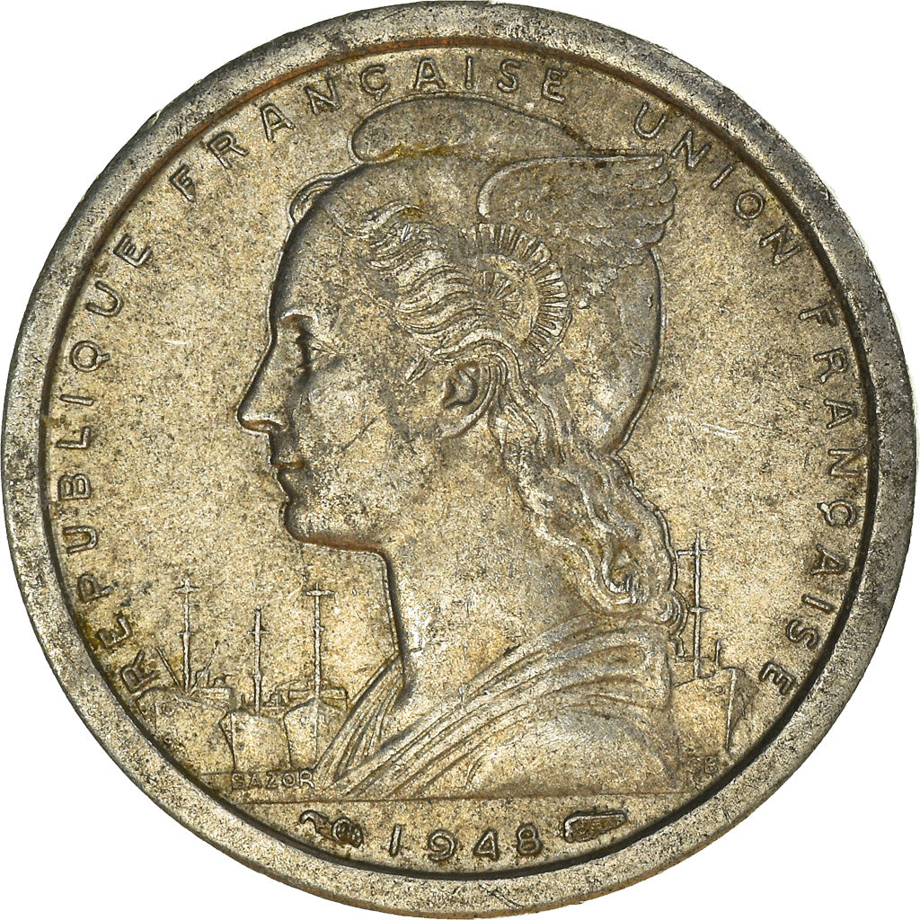 Monnaie, Afrique-Équatoriale française, Franc, 1948