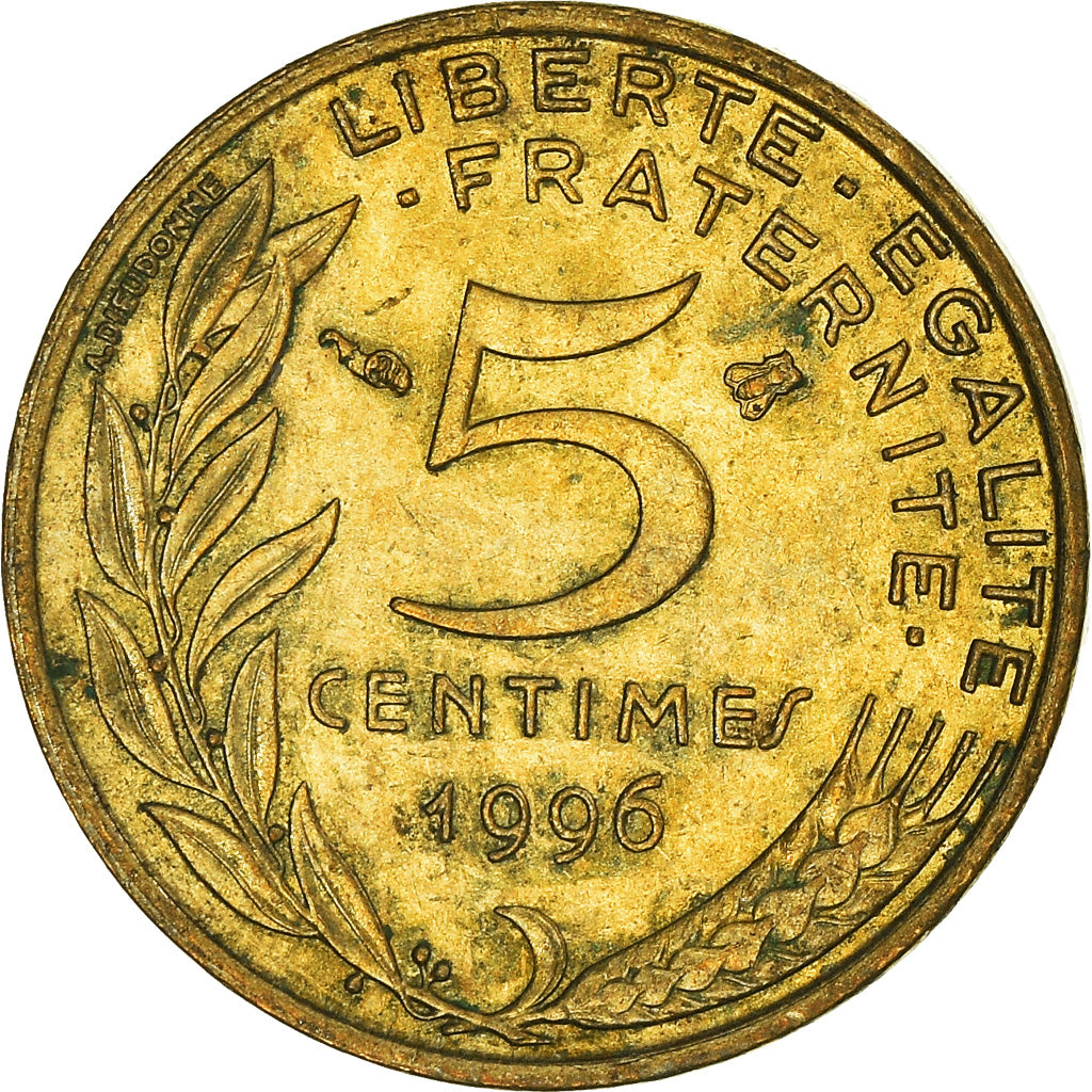 Moneda, Francia, 5 Centimes, 1996