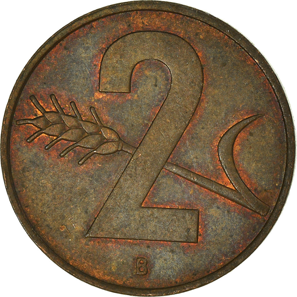 Moneta, Svizzera, 2 Rappen, 1958