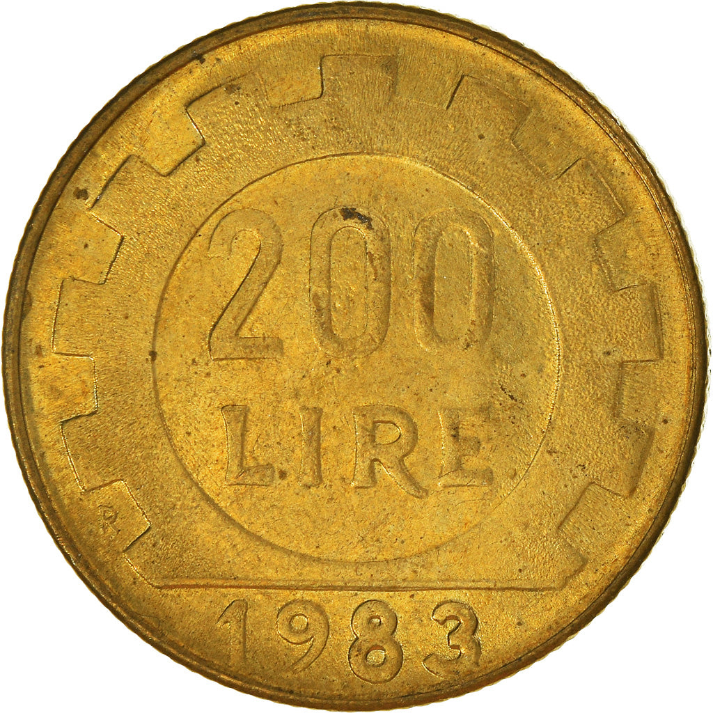 Moeda, Itália, 200 Lire, 1983