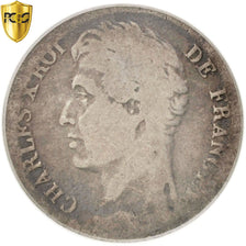 Frankreich, Charles X, 1/2 Franc, 1830, Bordeaux, PCGS, G04, Silver, KM:723.7