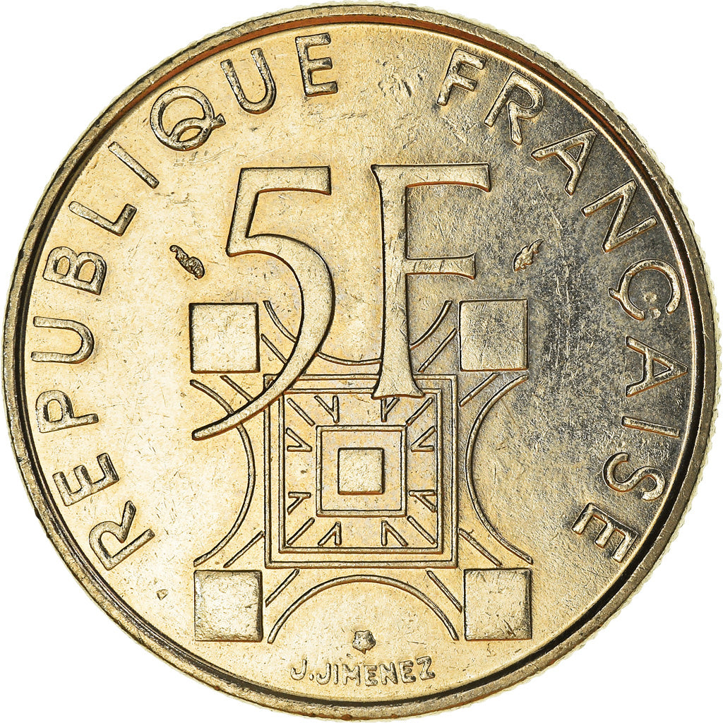 Münze, Frankreich, 5 Francs, 1989