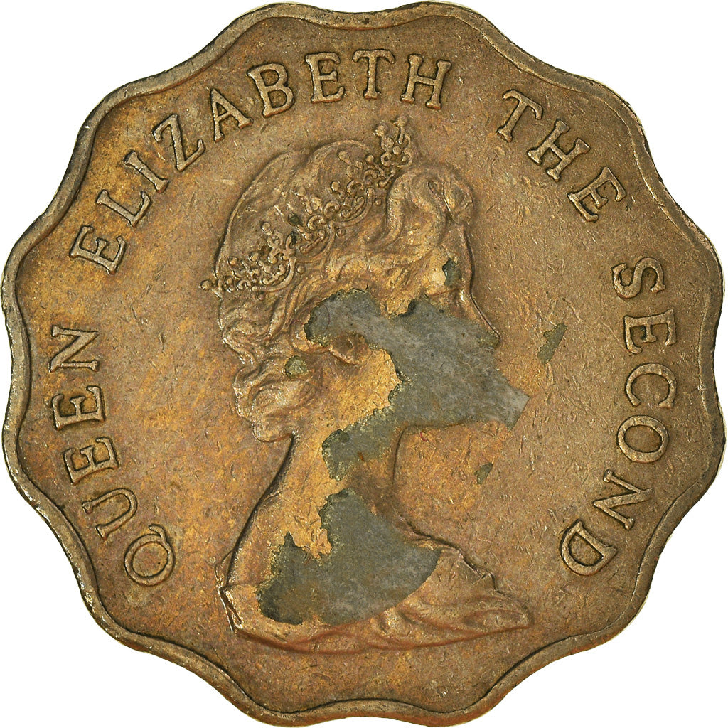 Coin, Hong Kong, 2 Dollars, 1975