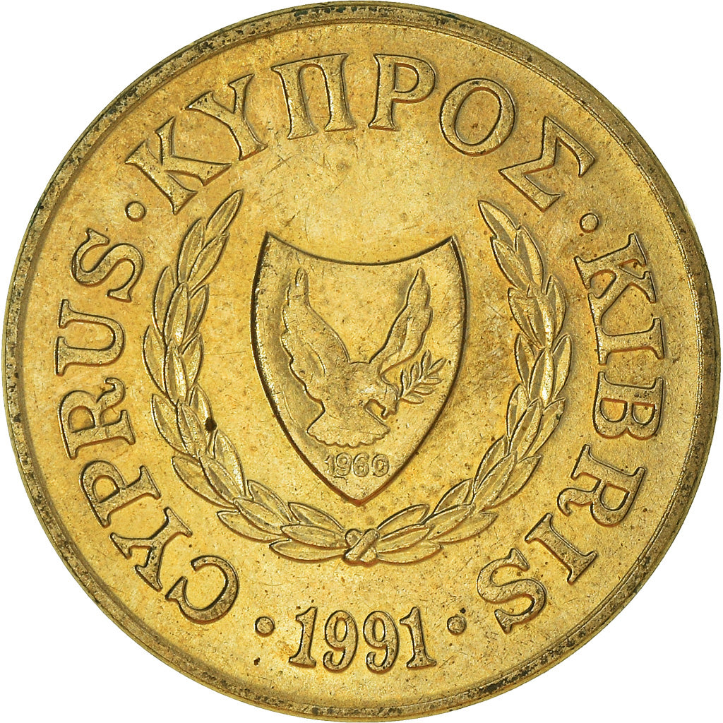 Coin, Cyprus, 2 Cents, 1991