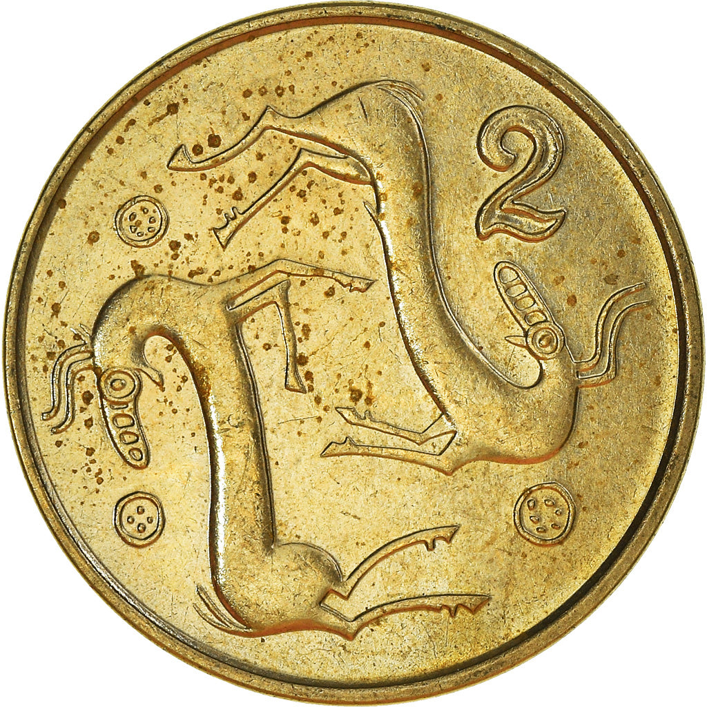 Coin, Cyprus, 2 Cents, 1991