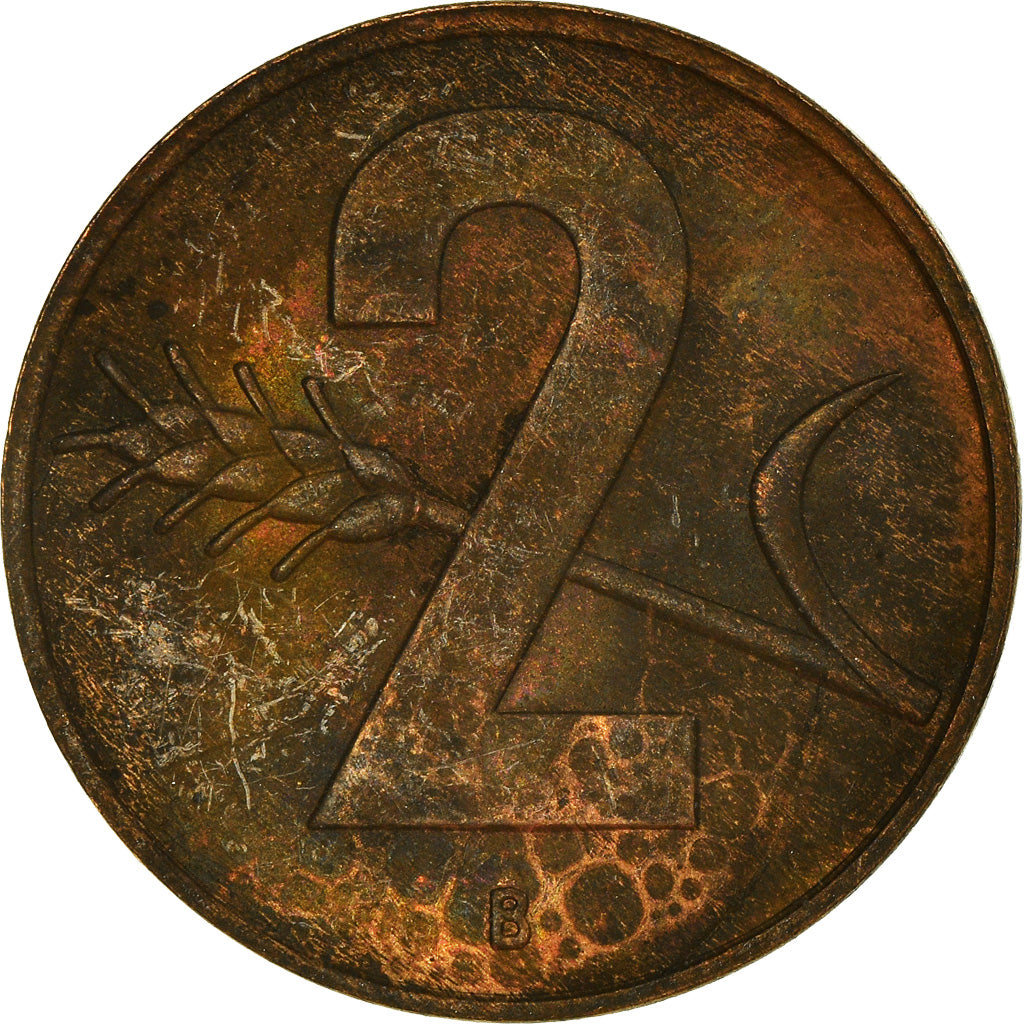Monnaie, Suisse, 2 Rappen, 1957