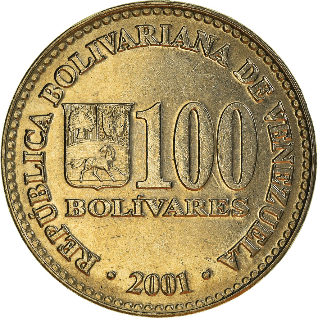 Moneda, Venezuela, 100 Bolivares, 2001