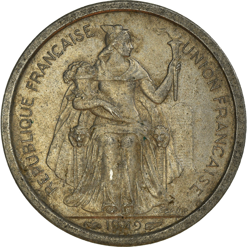Monnaie, Polynésie française, Franc, 1949