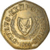 Moneda, Chipre, 50 Cents, 1994