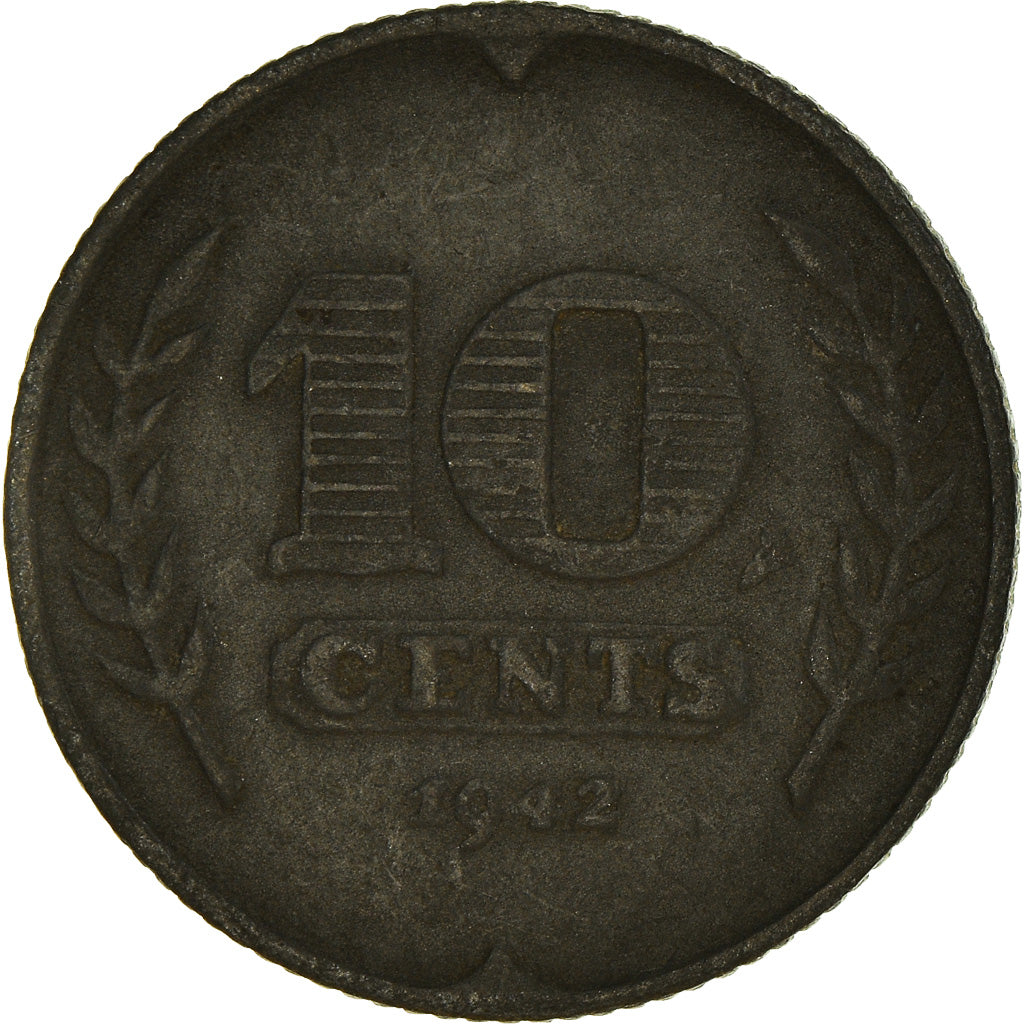Moneda, Países Bajos, 10 Cents, 1942