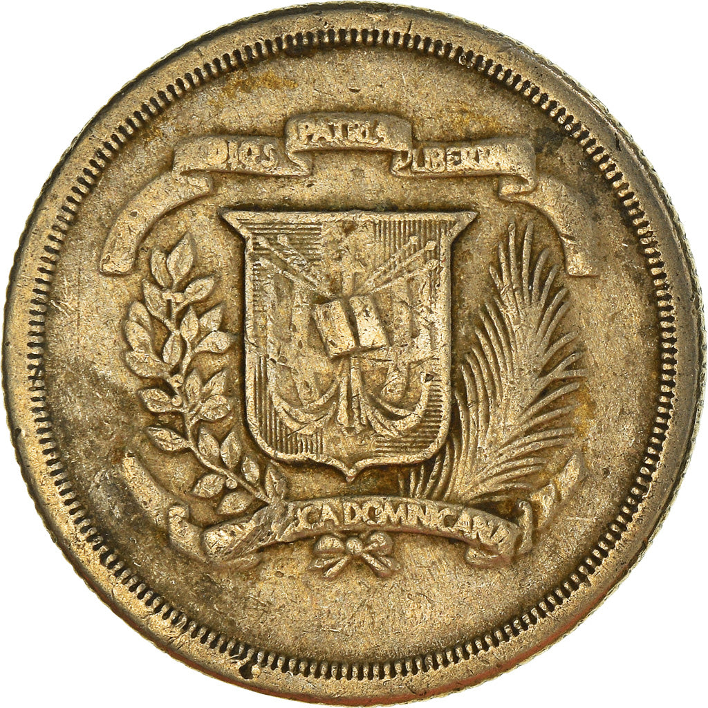 Moeda, República Dominicana, 25 Centavos, 1980