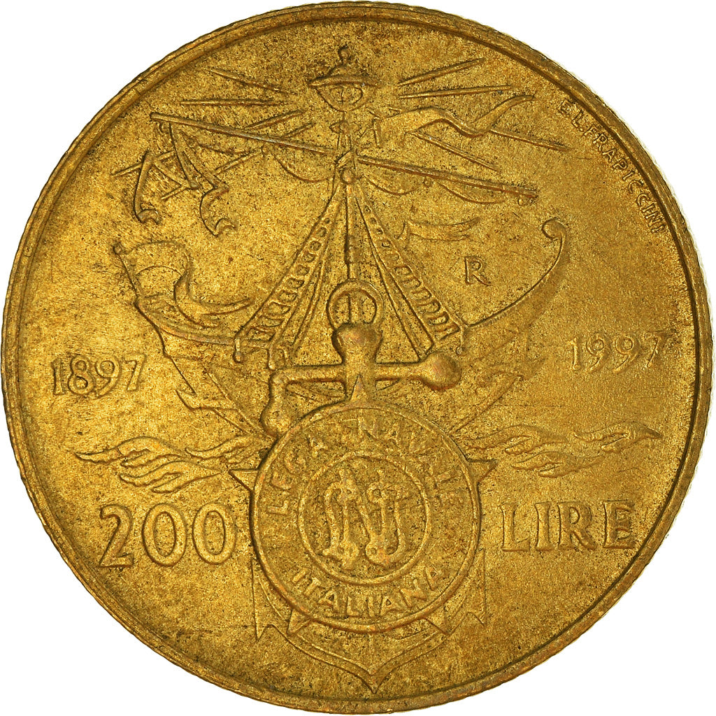 Moneta, Italia, 200 Lire, 1997