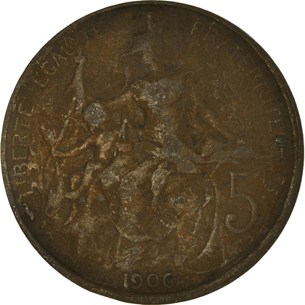 Moneta, Francia, 5 Centimes, 1906