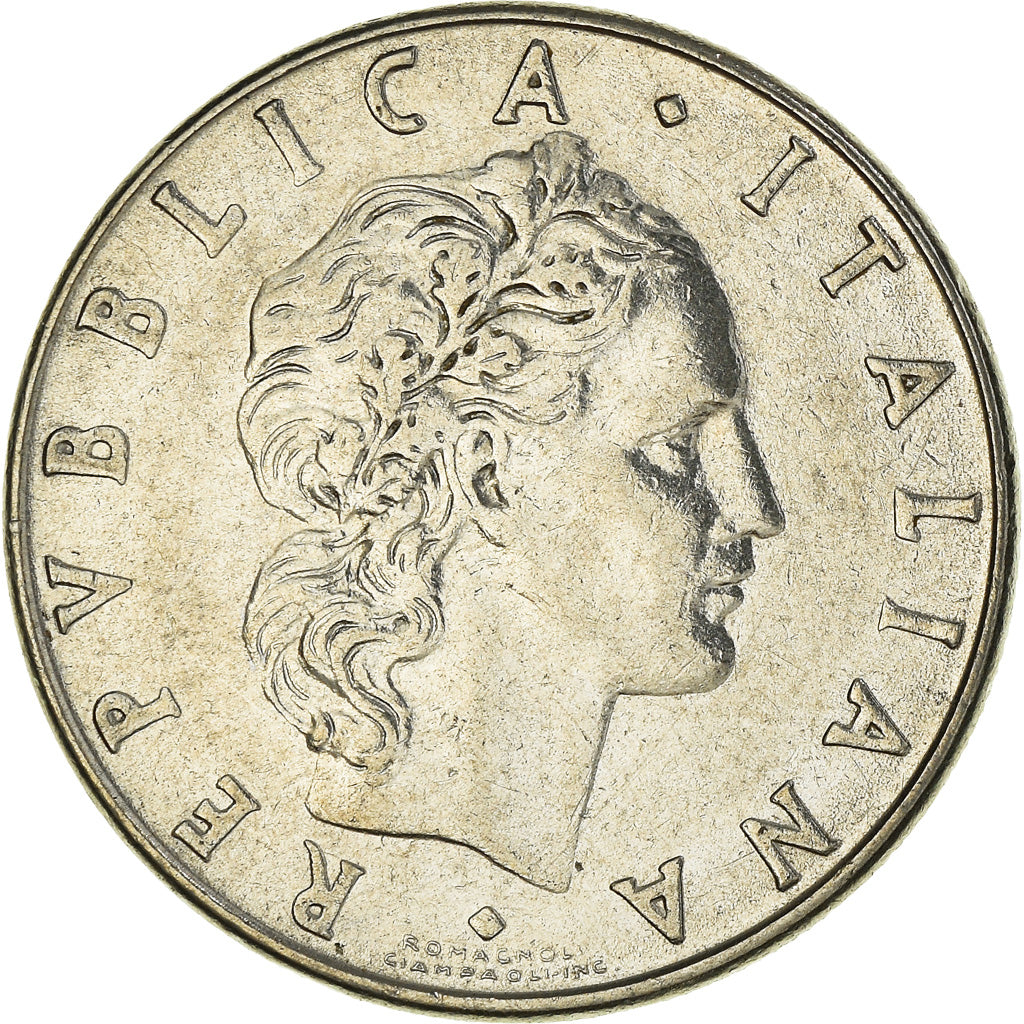Münze, Italien, 50 Lire, 1981