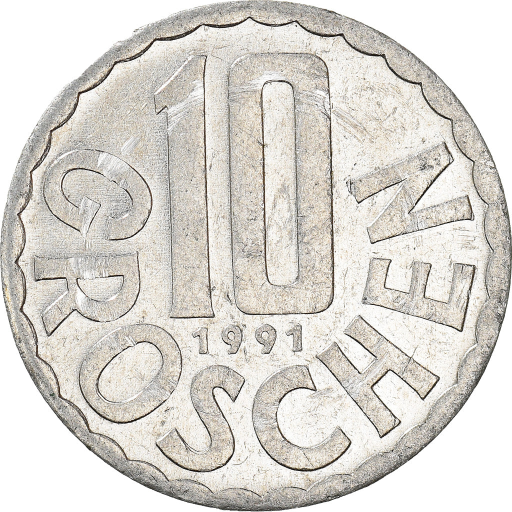 Coin, Austria, 10 Groschen, 1991