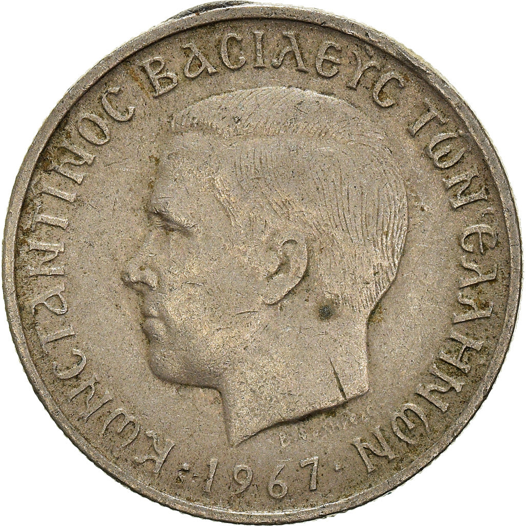 Moneta, Grecja, Drachma, 1967
