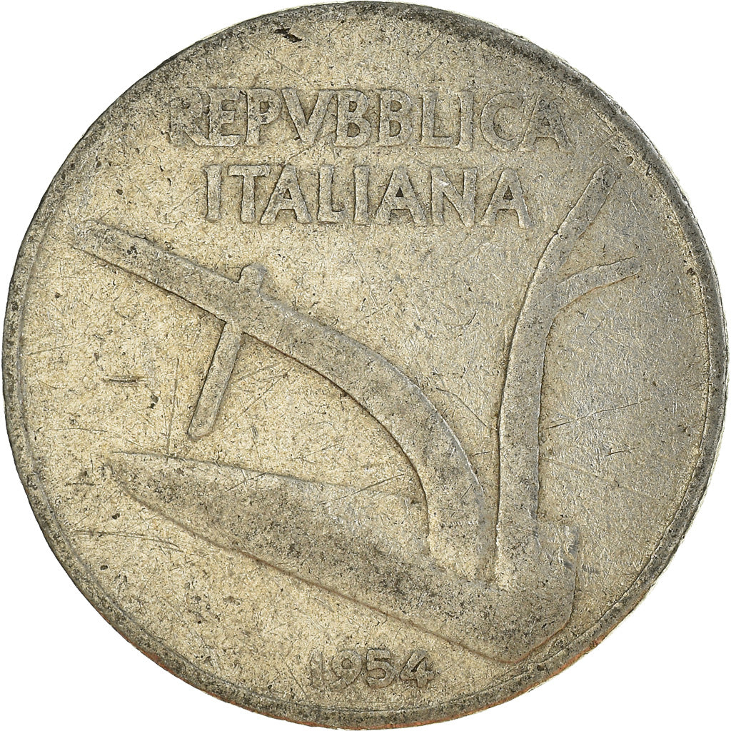 Moneta, Włochy, 10 Lire, 1954