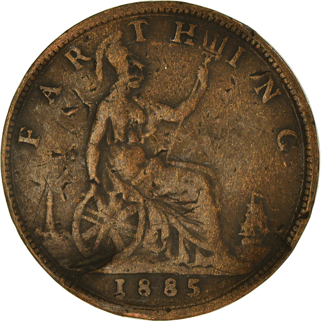 Coin, Great Britain, Farthing, 1885