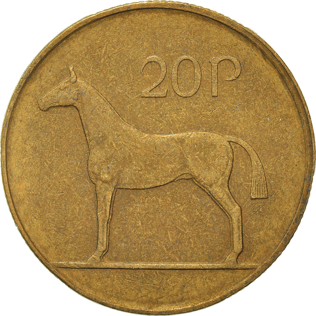 Moneta, REPUBBLICA D’IRLANDA, 20 Pence, 1986