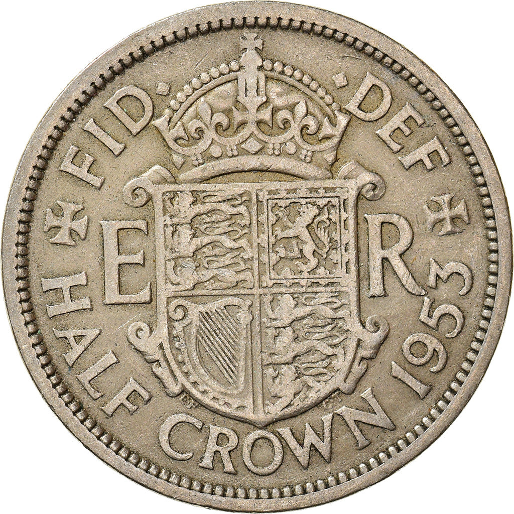 Moneta, Wielka Brytania, 1/2 Crown, 1953