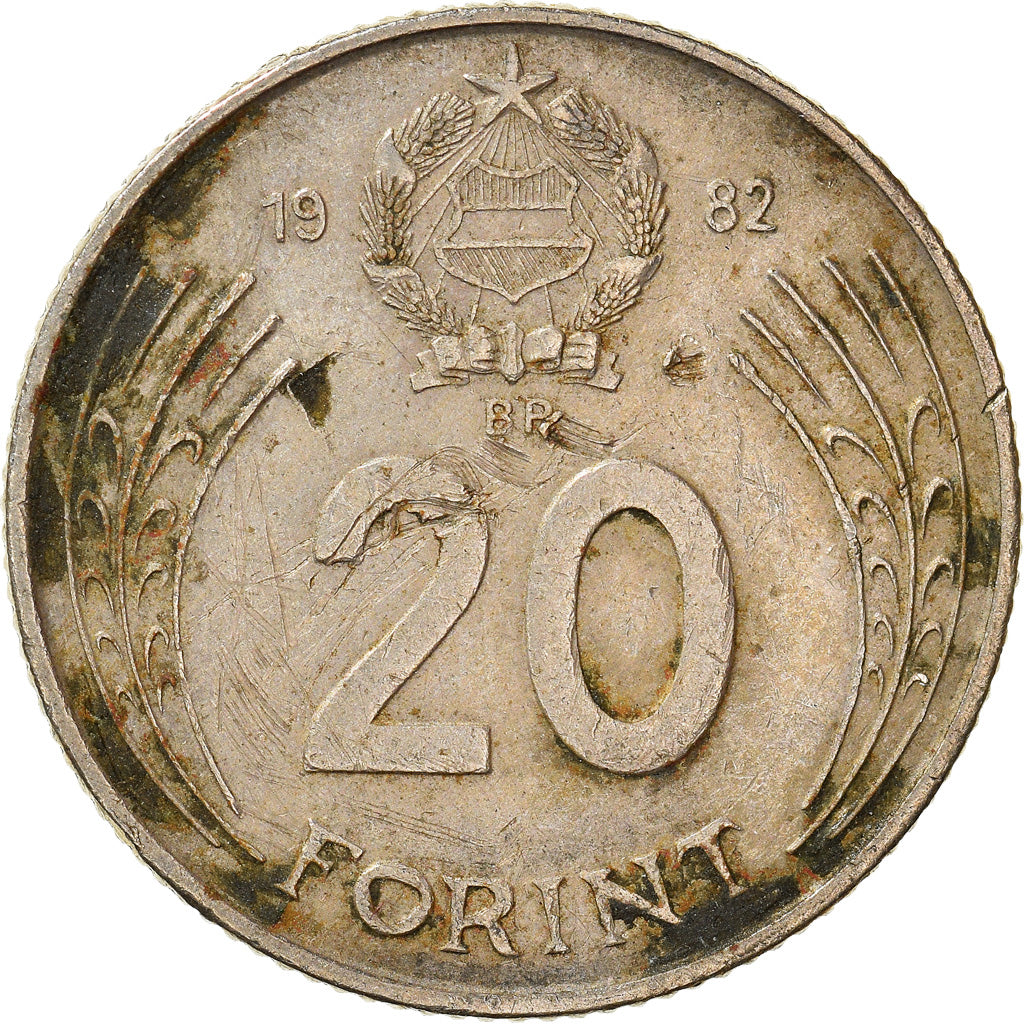 Moneta, Ungheria, 20 Forint, 1982