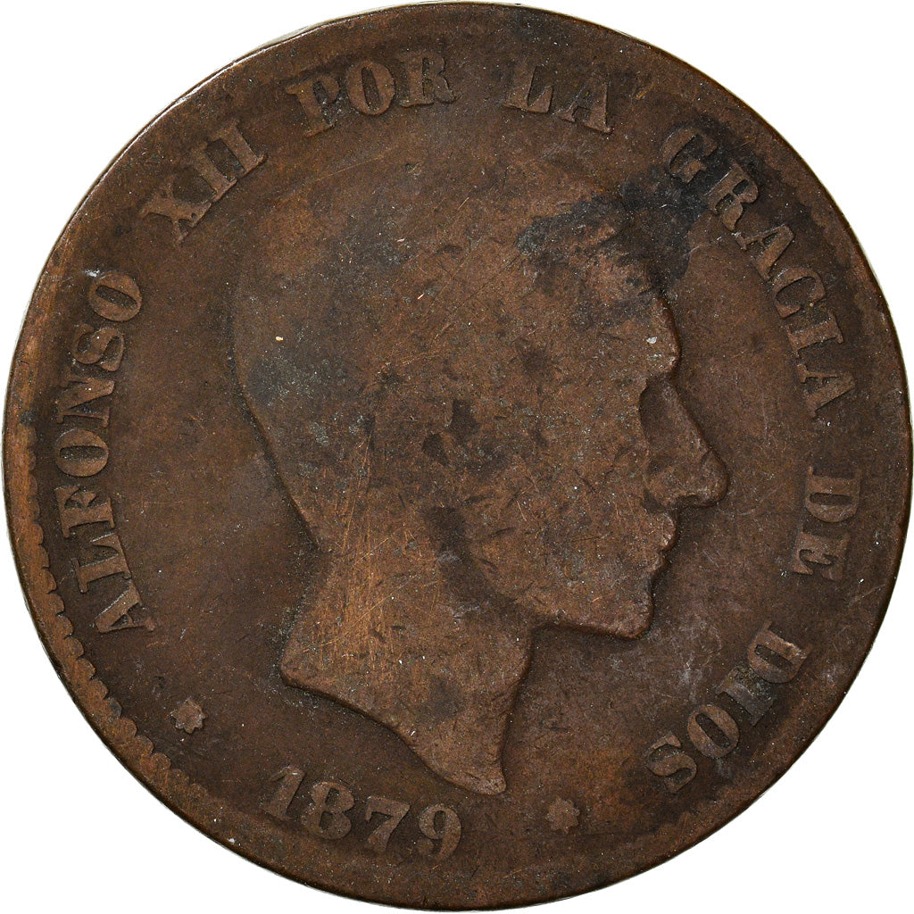 Moneta, Spagna, 10 Centimos, 1879