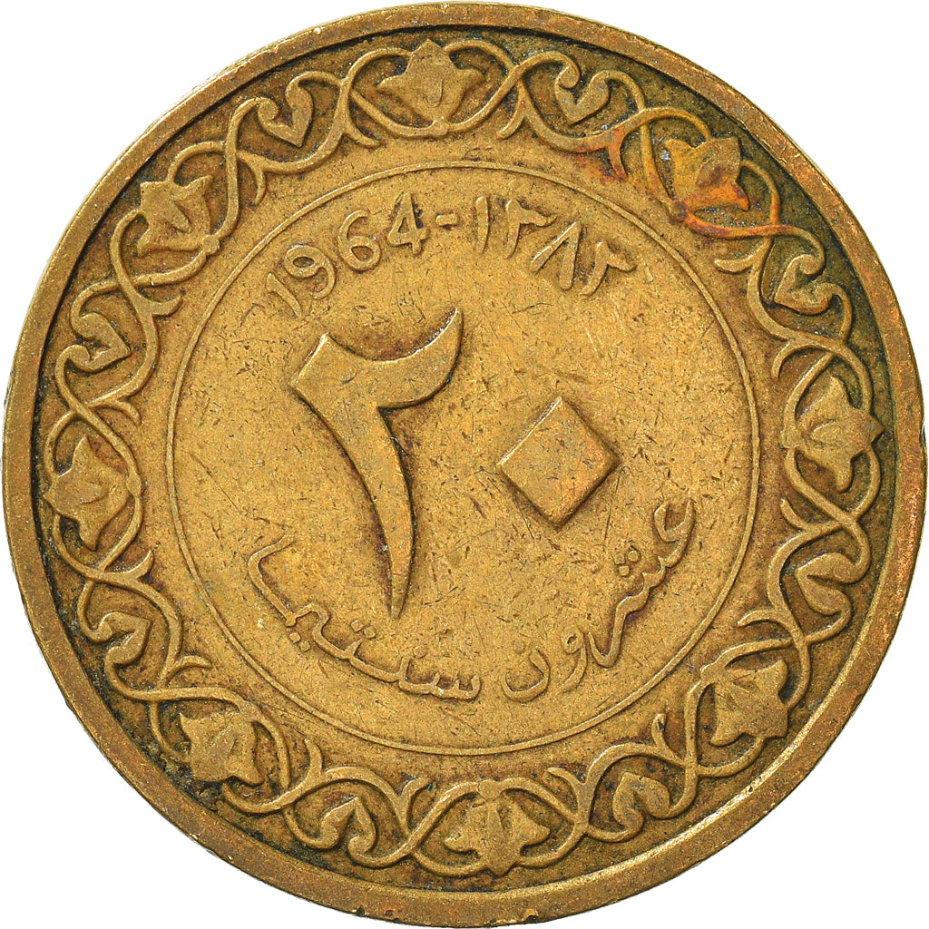 Moneta, Algieria, 20 Centimes, 1964