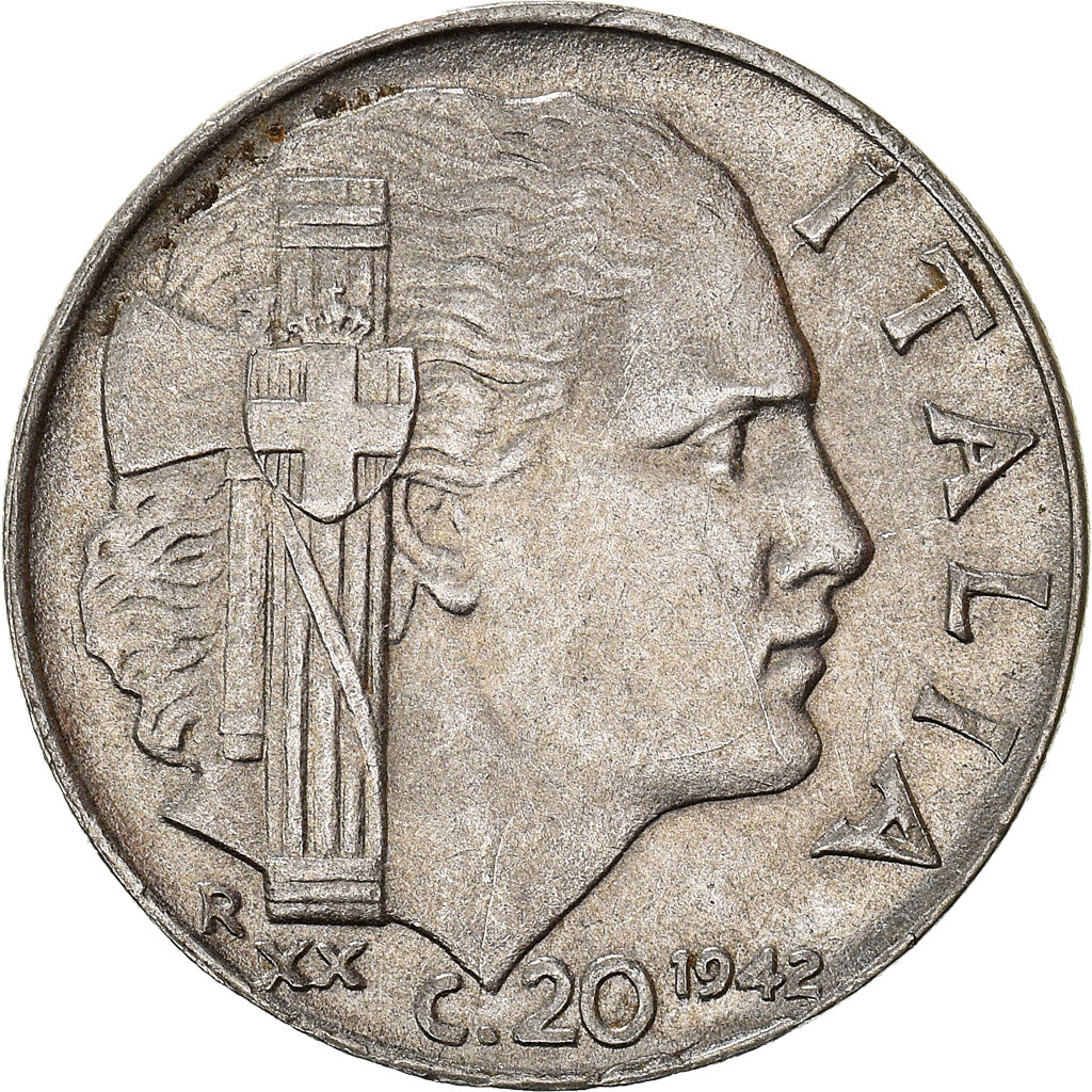 Moneta, Italia, 20 Centesimi, 1942