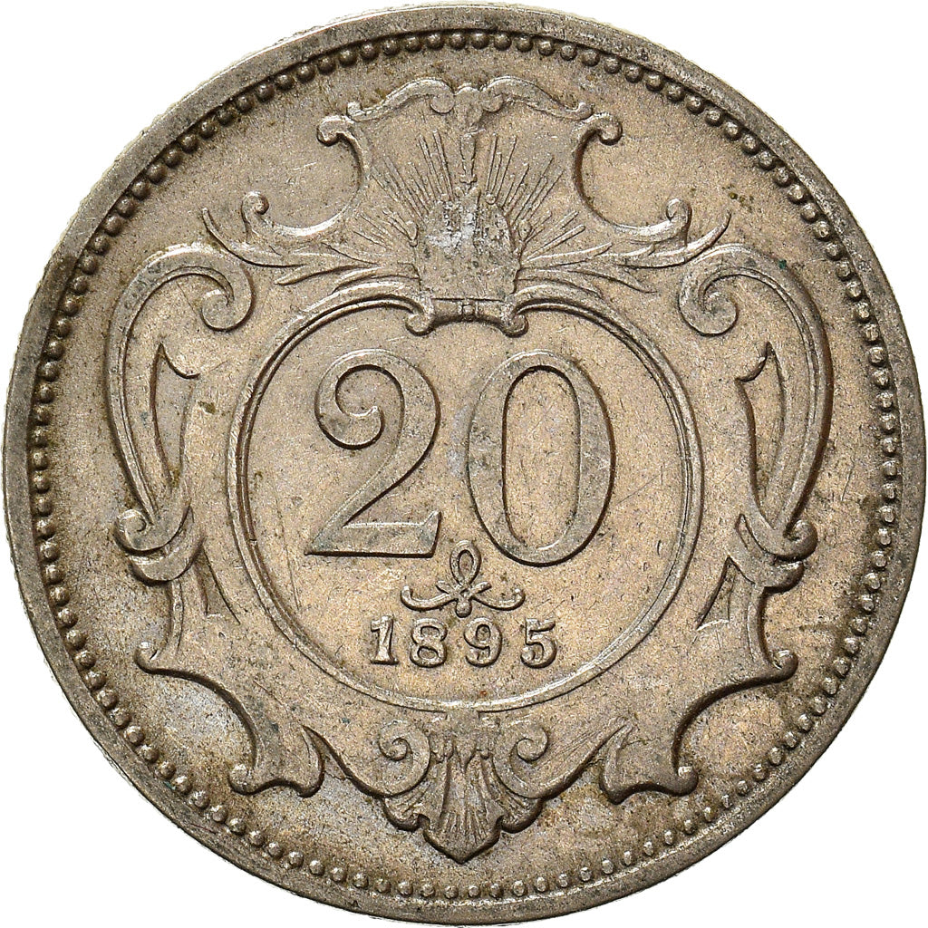 Münze, Österreich, 20 Heller, 1895