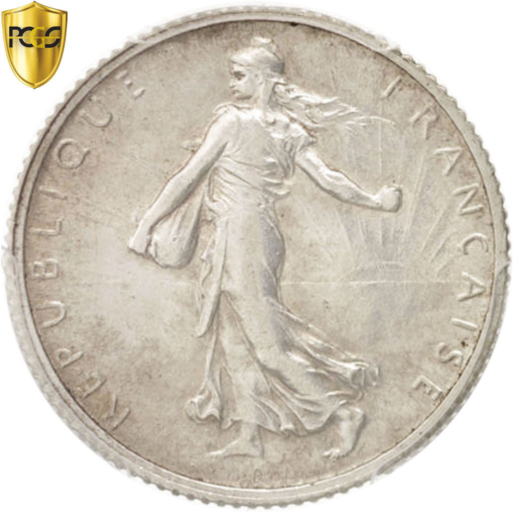 France, Semeuse, Franc, 1904, Paris, PCGS, AU55, Silver, KM:844.1