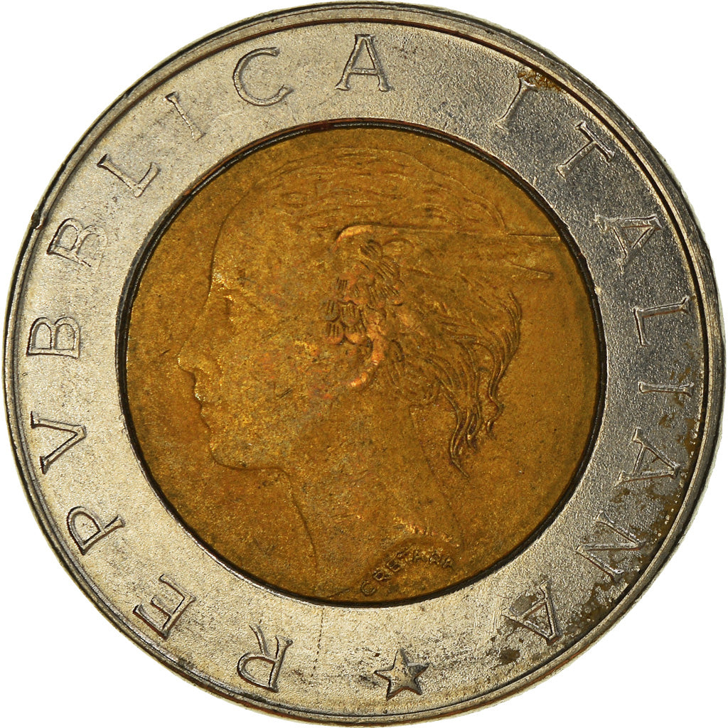 Moneda, Italia, 500 Lire, 1995