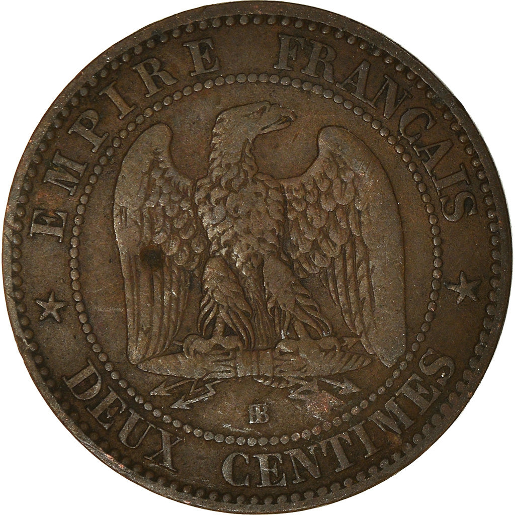 Moneda, Francia, 2 Centimes, 1861