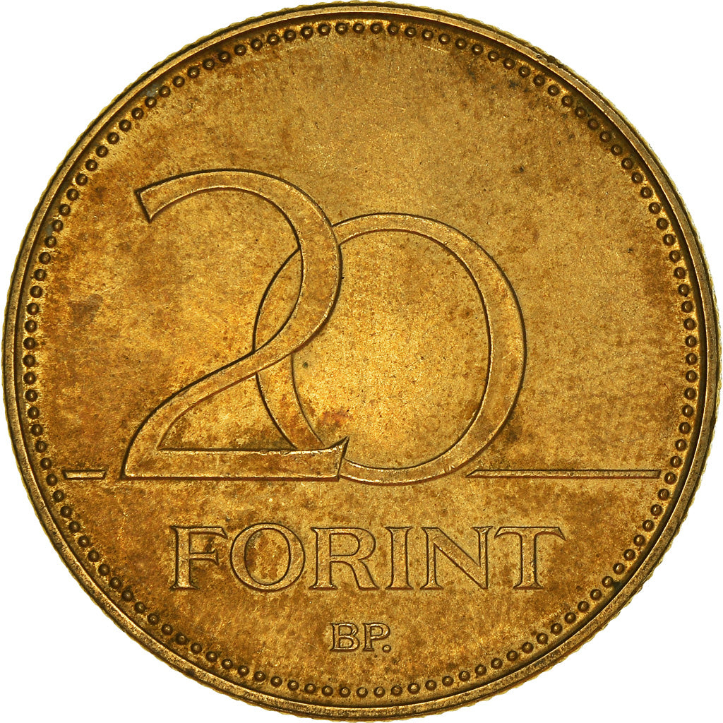 Moneda, Hungría, 20 Forint, 1993