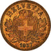 Münze, Schweiz, 2 Rappen, 1937