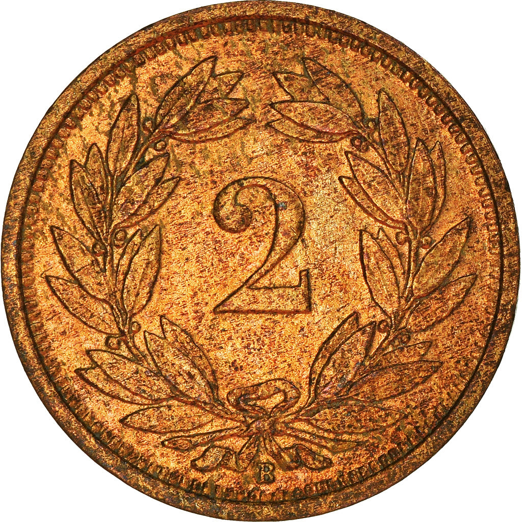 Münze, Schweiz, 2 Rappen, 1937