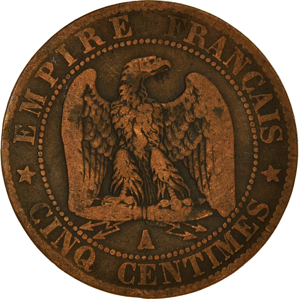 Münze, Frankreich, 5 Centimes, 1856