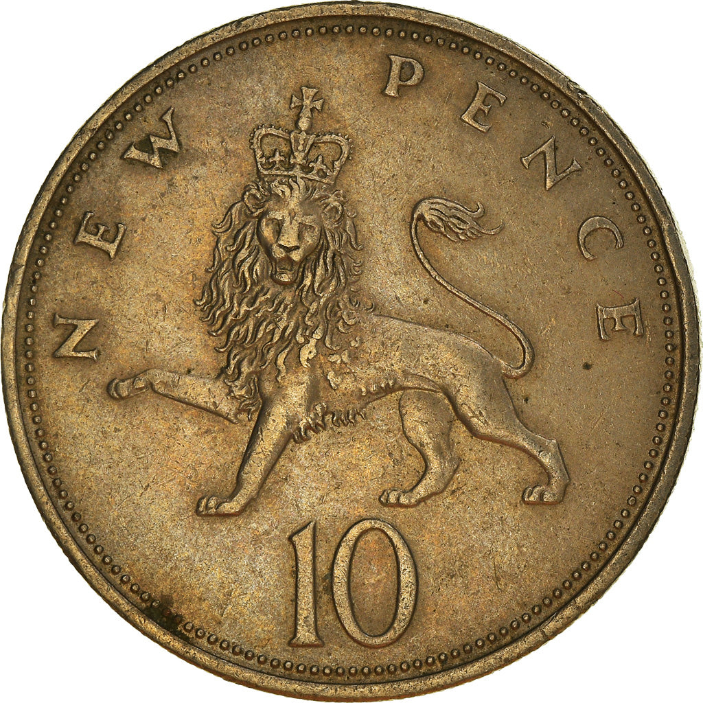 Coin, Great Britain, 10 New Pence, 1970