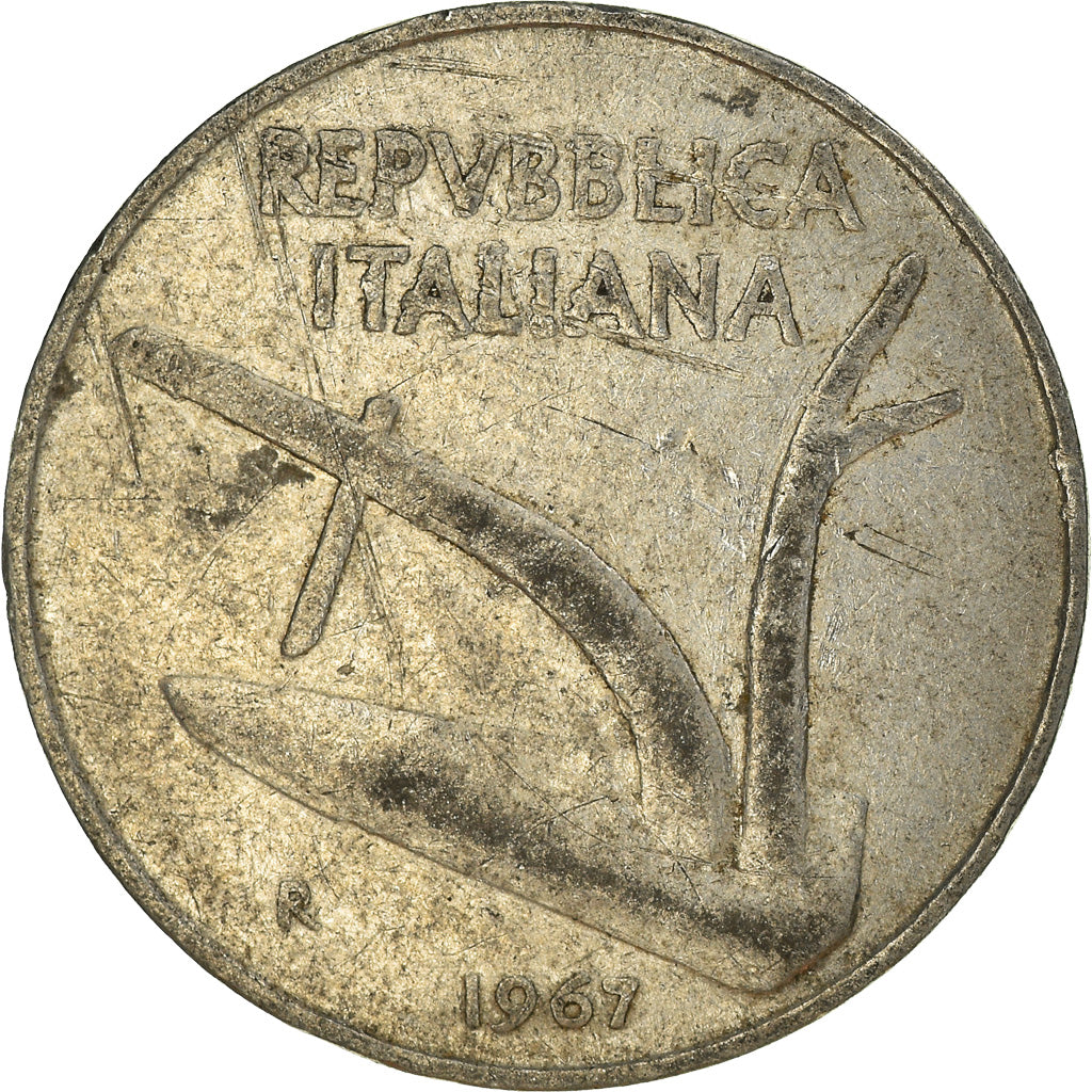 Moneta, Włochy, 10 Lire, 1967