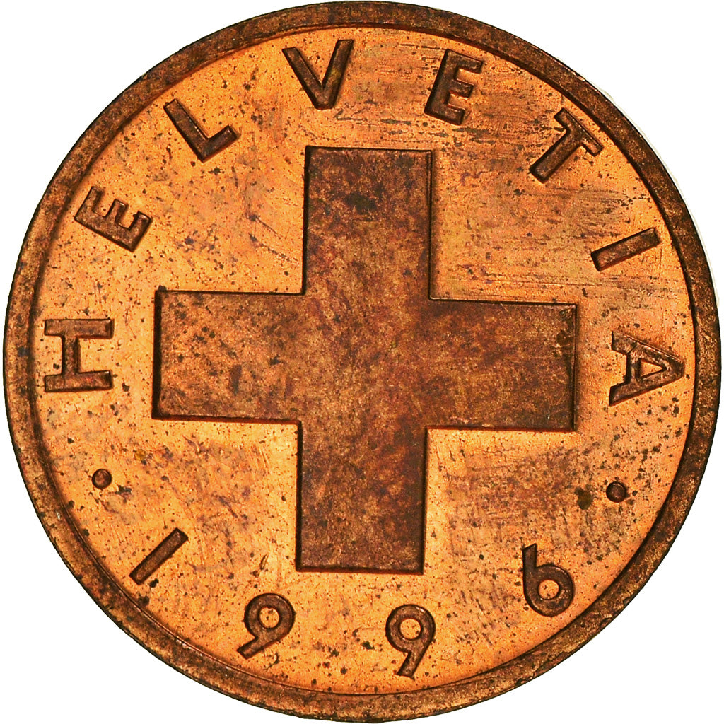 Moneta, Svizzera, Rappen, 1996