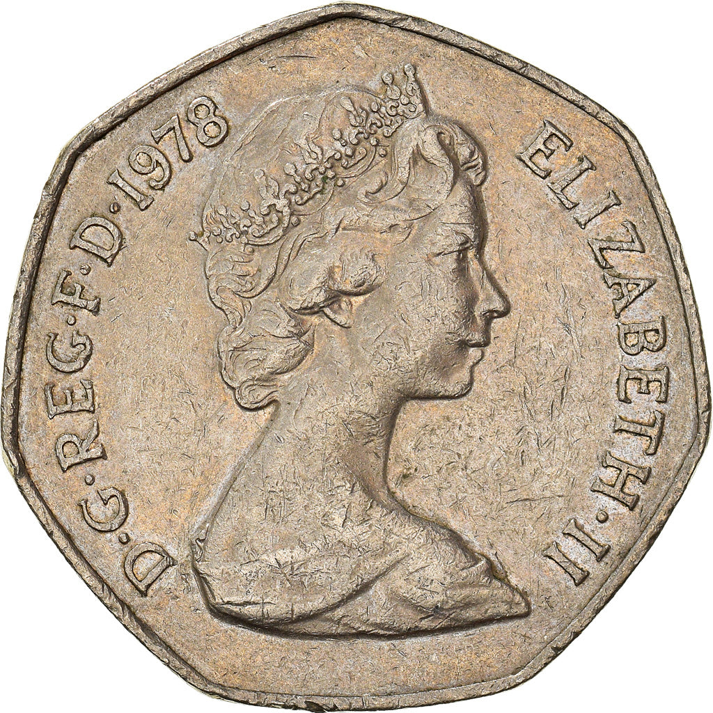 Moneda, Gran Bretaña, 50 New Pence, 1978