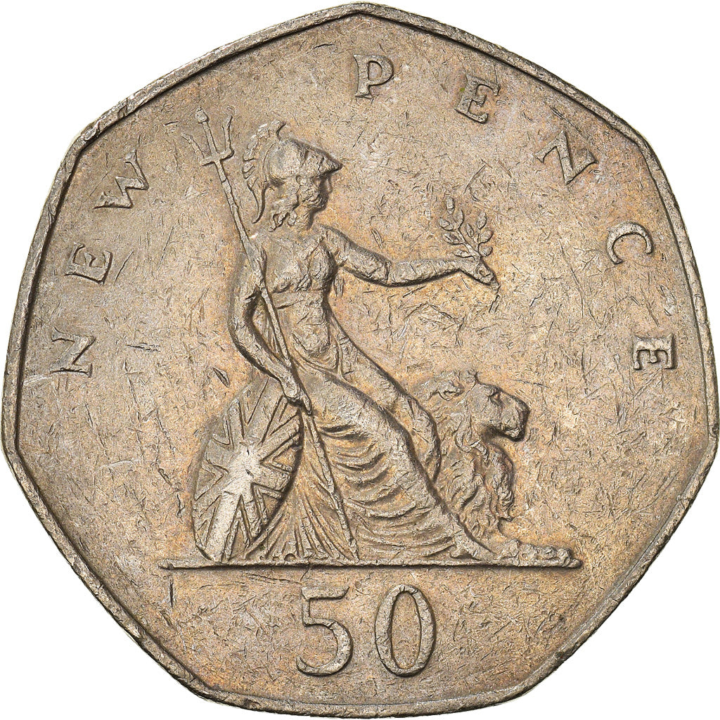 Moneda, Gran Bretaña, 50 New Pence, 1978