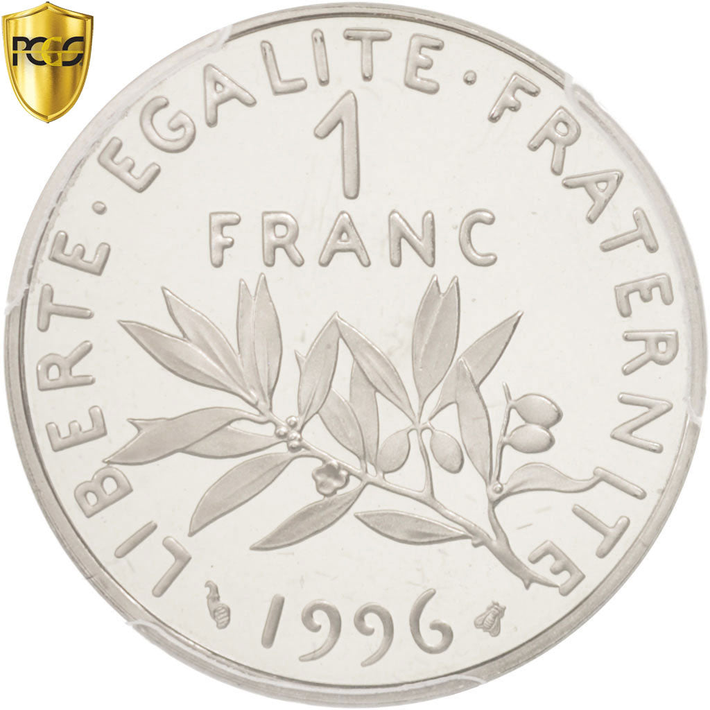 Monnaie, France, Semeuse, Franc, 1996, Paris, PCGS, PR67DCAM, FDC, Nickel