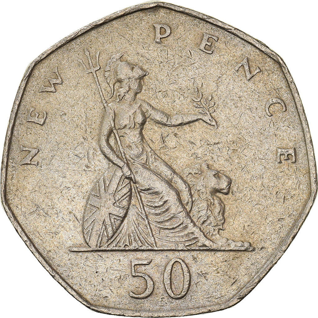 Coin, Great Britain, 50 New Pence, 1980