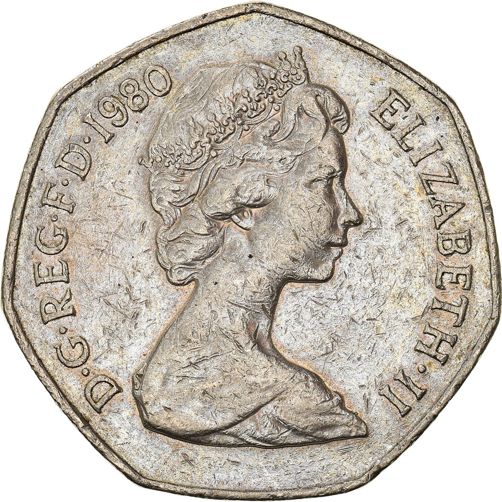 Moeda, Grã-Bretanha, 50 New Pence, 1980