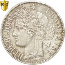 Münze, Frankreich, Cérès, 2 Francs, 1887, Paris, PCGS, AU58, VZ, Silber