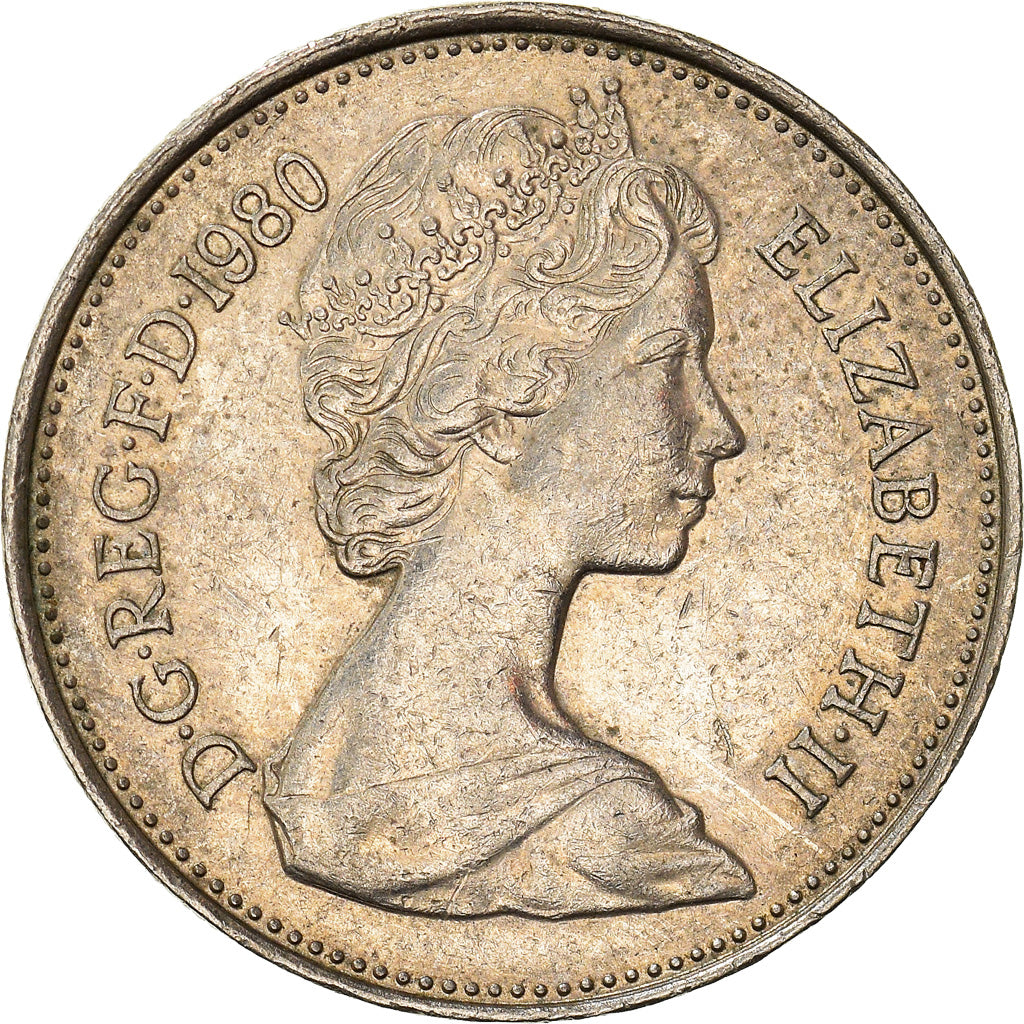 Coin, Great Britain, 5 New Pence, 1980