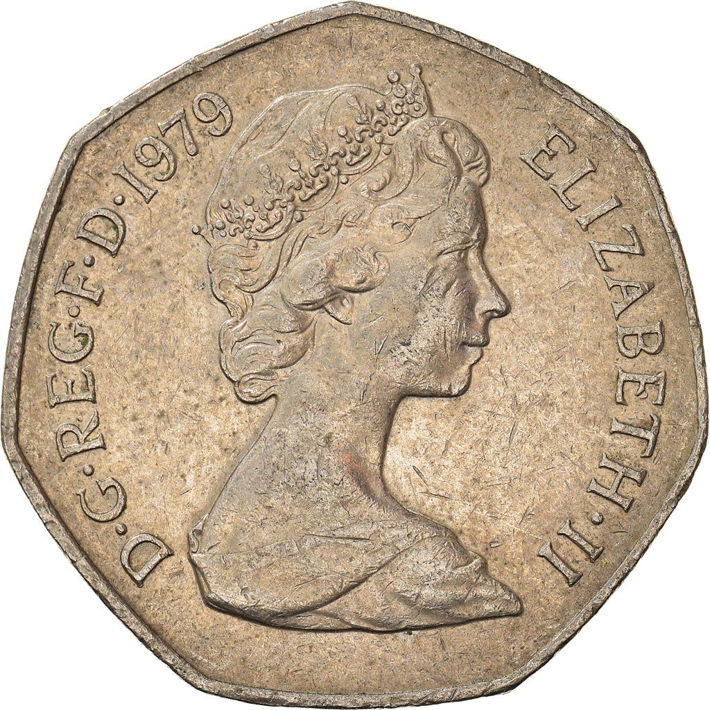 Moneda, Gran Bretaña, 50 New Pence, 1979