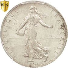 France, Semeuse, 2 Francs, 1908, Paris, PCGS, AU58, Silver, KM:845.1